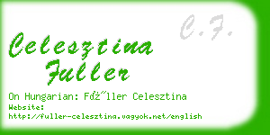 celesztina fuller business card